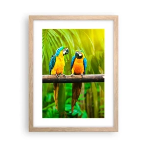 Een poster in een licht eiken lijst - En heb je gehoord dat ze...? - 30x40 cm