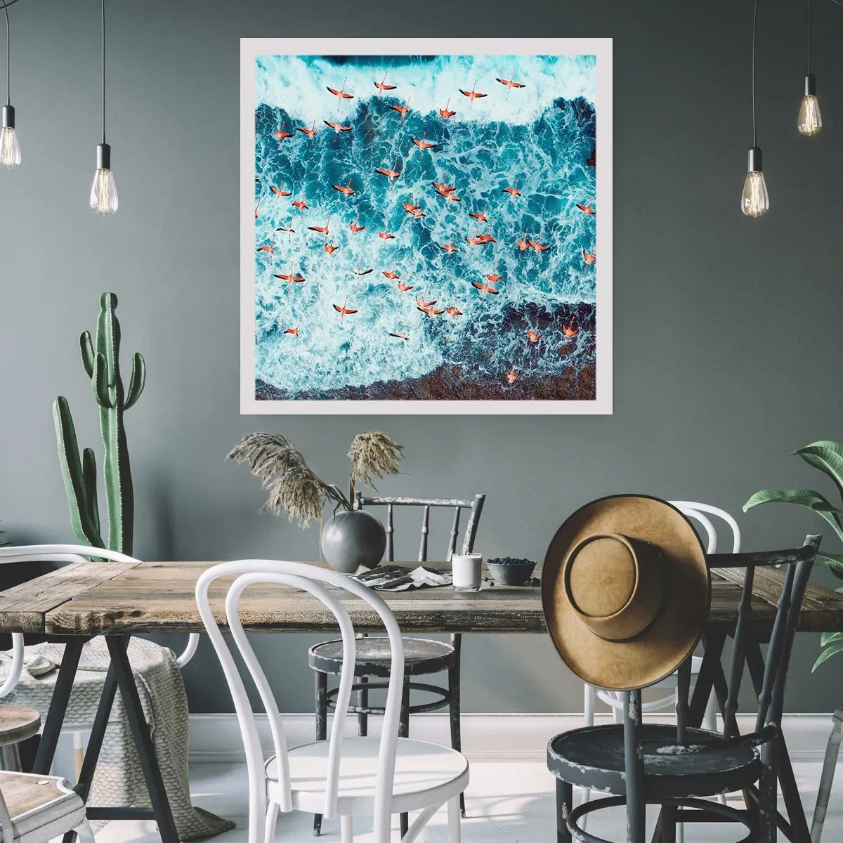 Poster - De kustparade - 40x40 cm