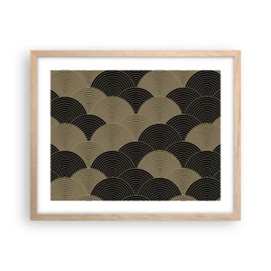 Een poster in een licht eiken lijst - Eenheid in veelheid - 50x40 cm