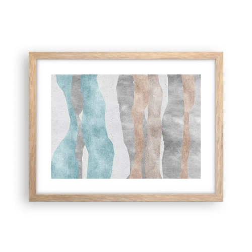 Een poster in een licht eiken lijst - Een studie van nabijheid - 40x30 cm