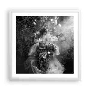 Poster in een witte lijst - Moeder zelf - Natuur - 50x50 cm