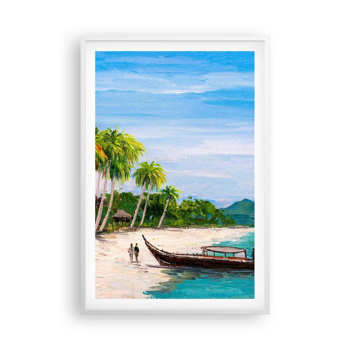 Poster in een witte lijst - Een exotische droom - 61x91 cm