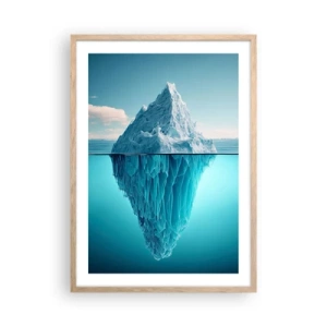 Een poster in een licht eiken lijst - Koningin van het ijs - 50x70 cm