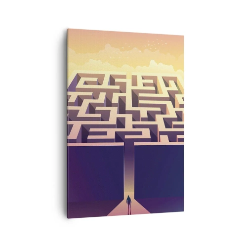 Schilderen op canvas - Beslissingstijd - 70x100 cm