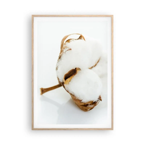 Een poster in een licht eiken lijst - Zacht van aard - 70x100 cm
