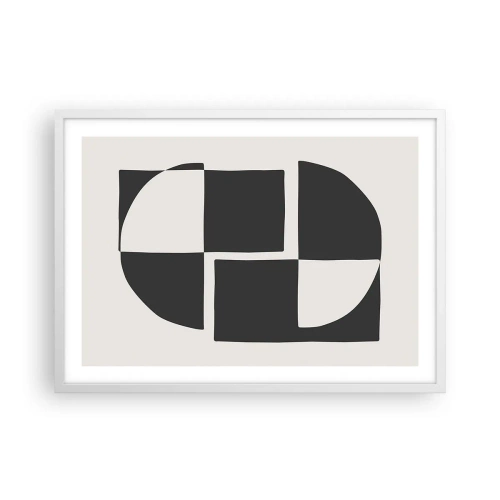 Poster in een witte lijst - Antithese - synthese - 70x50 cm