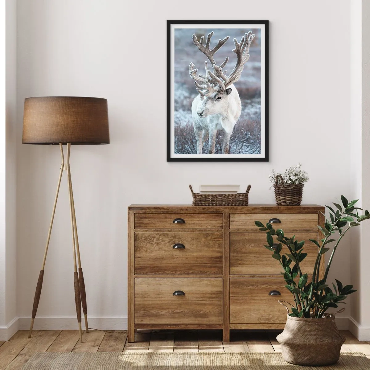 Poster in een zwarte lijst - Portret in de zon - 40x50 cm