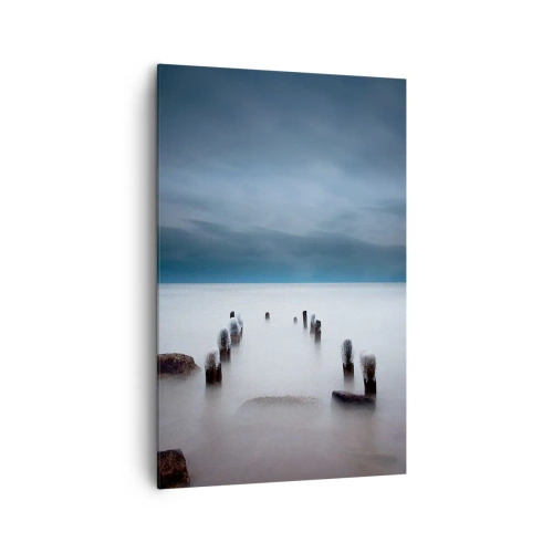 Schilderen op canvas - Peinzend meer - 80x120 cm