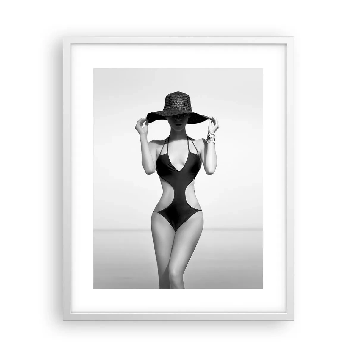 Poster in een witte lijst - Mijn naam is: Elegantie - 40x50 cm