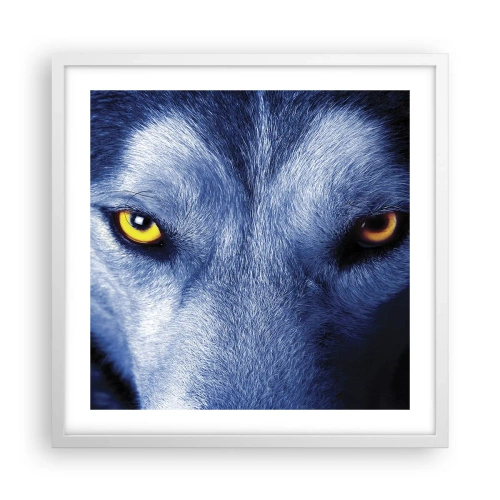 Poster in een witte lijst - Betoverende look - 50x50 cm