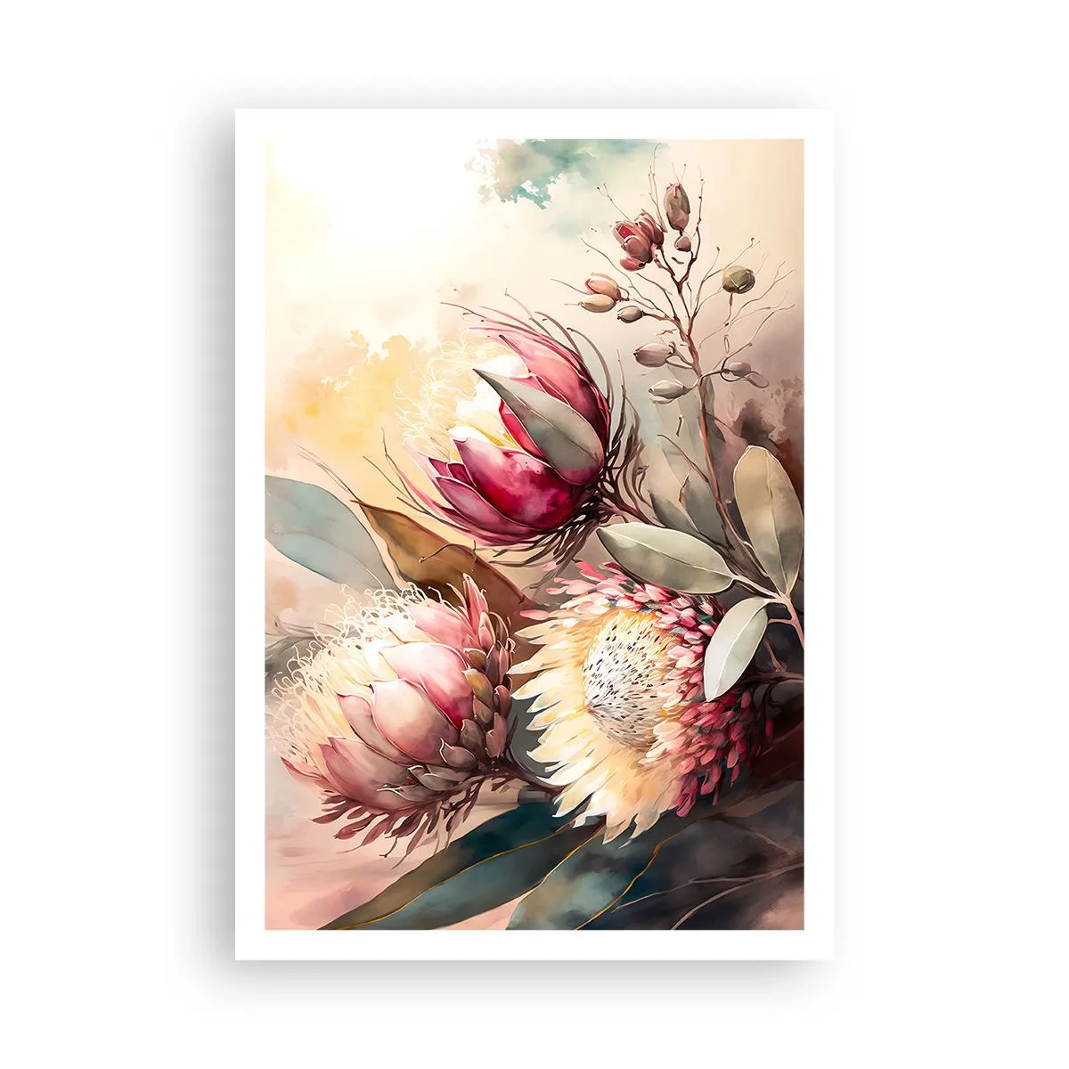 Poster - In profiel en en face - 70x100 cm