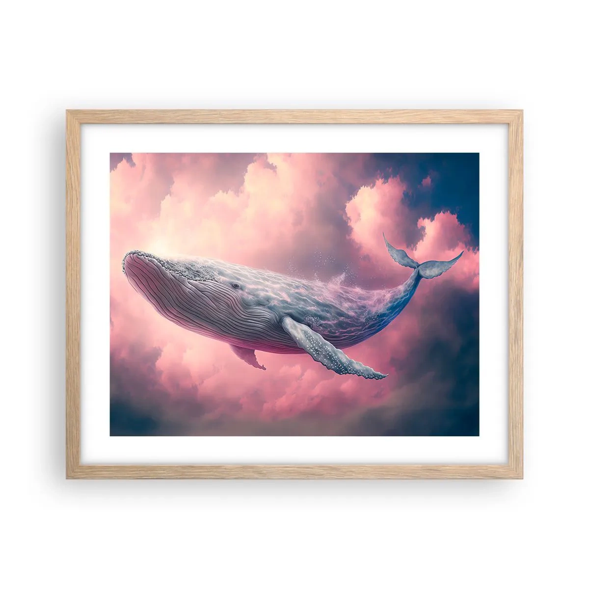 Een poster in een licht eiken lijst - Wrijf over je ogen - 50x40 cm