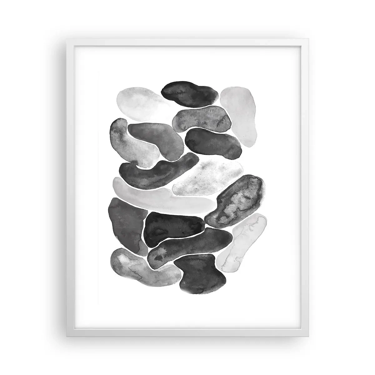 Poster in een witte lijst - Rotsachtige abstractie - 40x50 cm