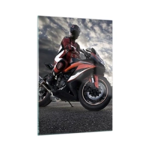 Schilderen op glas - Dark Rider - 50x70 cm