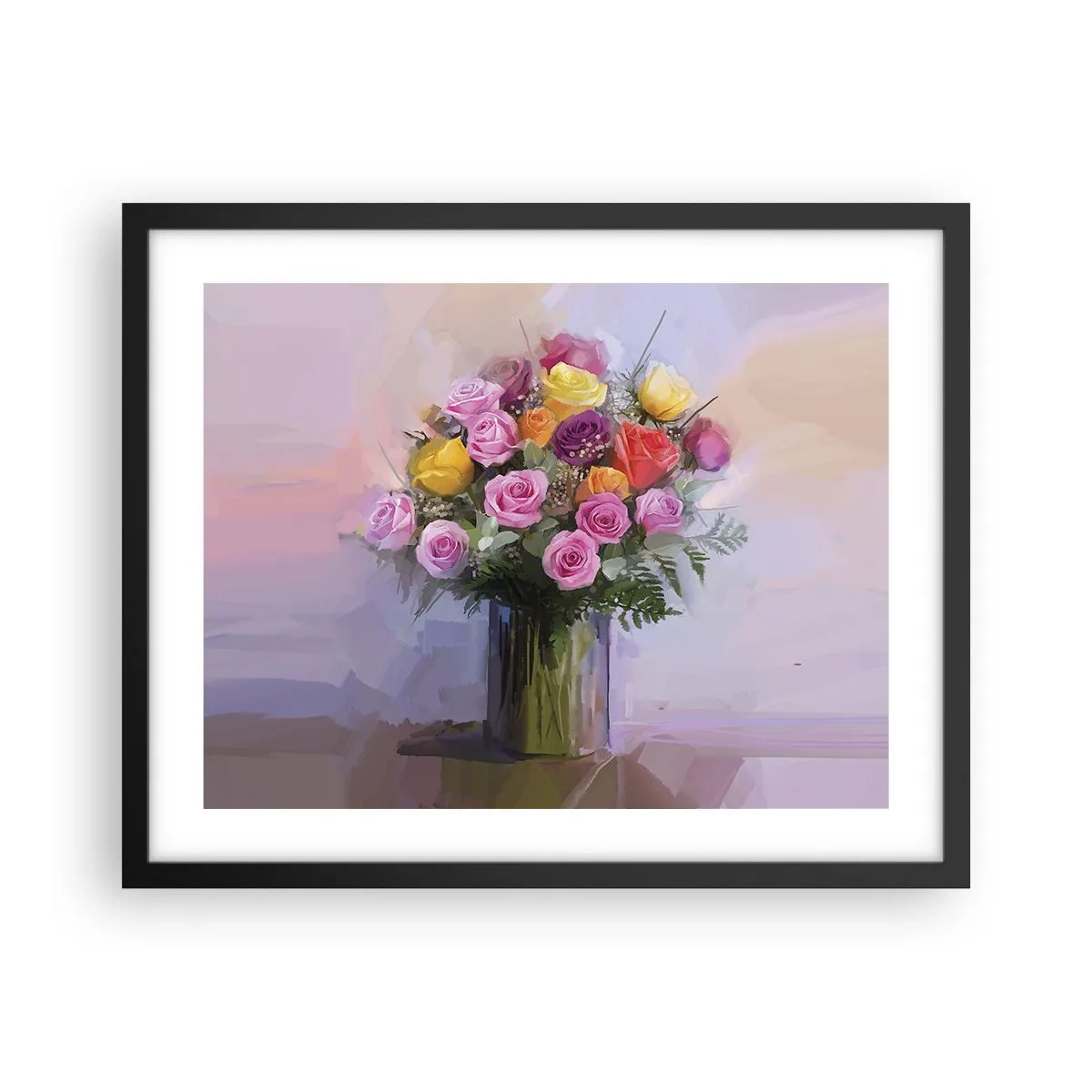 Poster in een zwarte lijst - Ingehouden schoonheid - 50x40 cm
