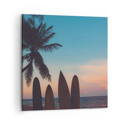 Schilderen op canvas - Morgen wordt ook leuk - 50x50 cm