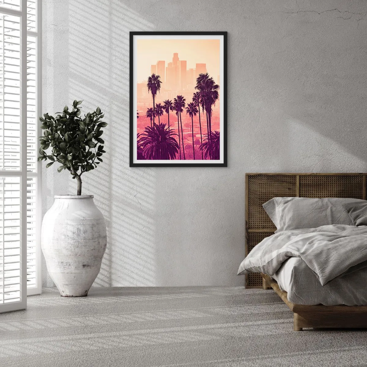 Poster in een zwarte lijst - Californisch landschap - 30x40 cm