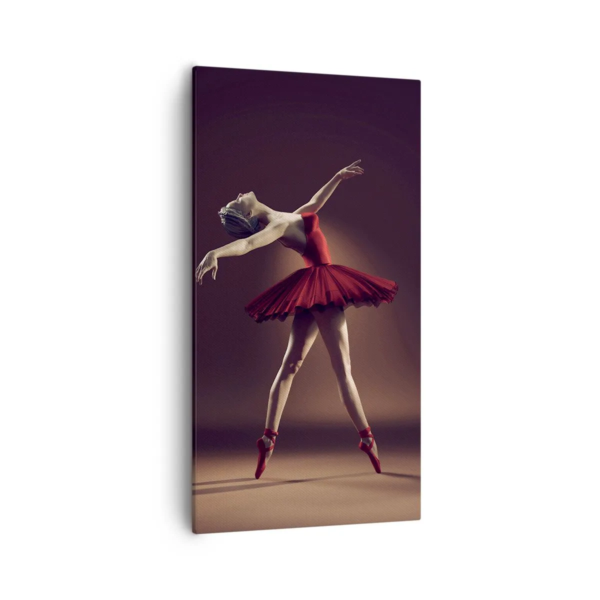 Schilderen op canvas - Een prima ballerina - 55x100 cm