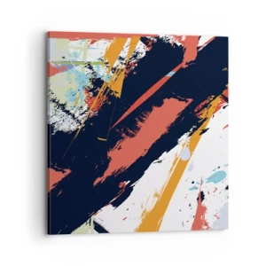 Schilderen op canvas - Dynamische compositie - 70x70 cm