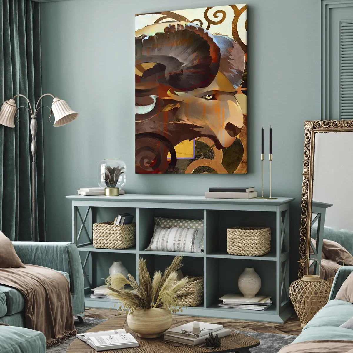 Schilderen op canvas - Magie - religies - rituelen - 70x100 cm
