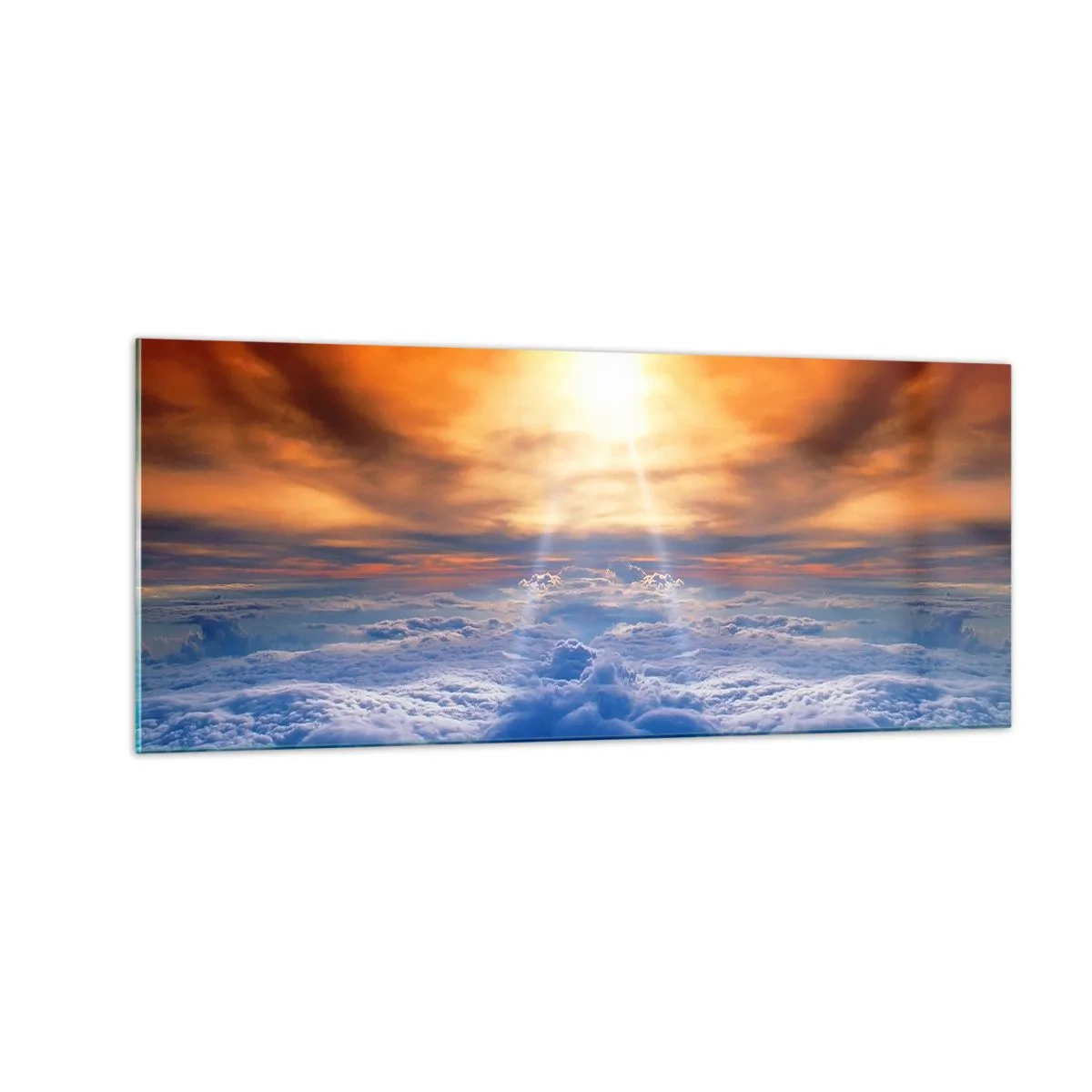 Schilderen op glas - Mystiek landschap - 100x40 cm