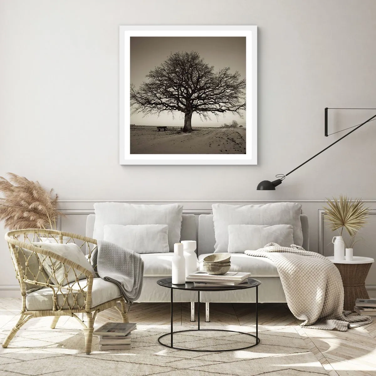 Poster in een witte lijst - Van hier tot in de eeuwigheid - 30x30 cm