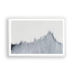 Poster in een witte lijst - Mysterieuze tekst - 91x61 cm