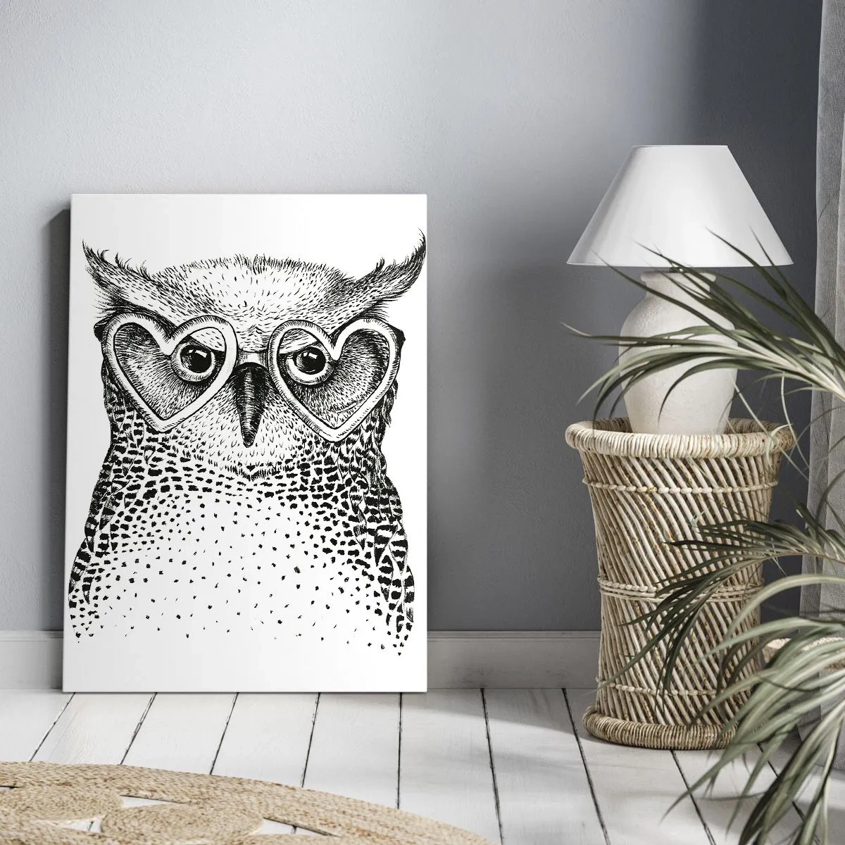 Schilderen op canvas - Verstandig en met liefde - 70x100 cm