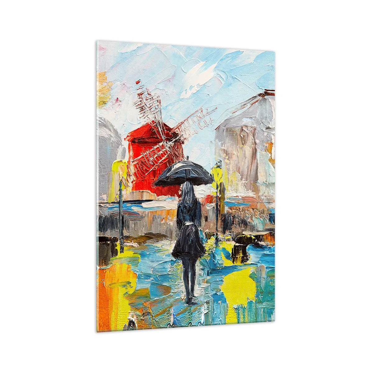 Schilderen op glas - Parijse legendes - 70x100 cm