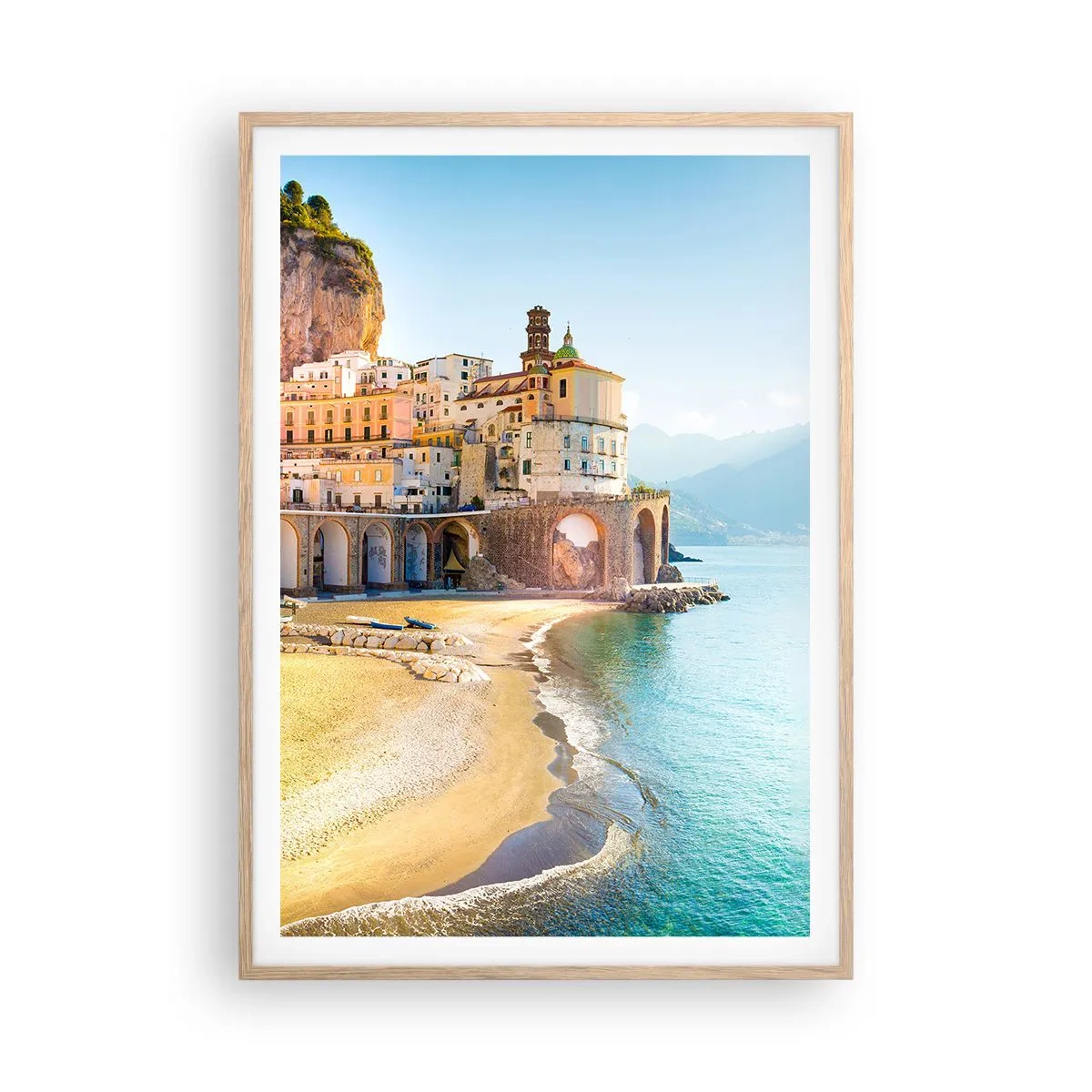 Een poster in een licht eiken lijst - De stad is ongelooflijk - 70x100 cm