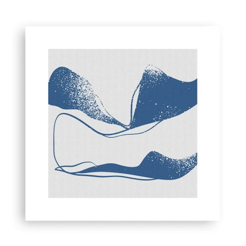 Poster - Gevleugelde abstractie - 30x30 cm