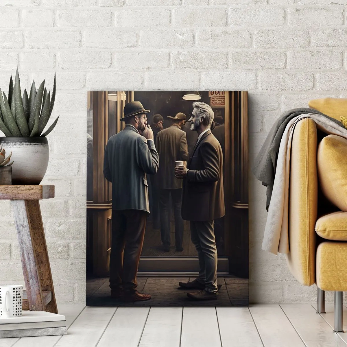 Schilderen op canvas - Een goed moment van de dag - 45x80 cm