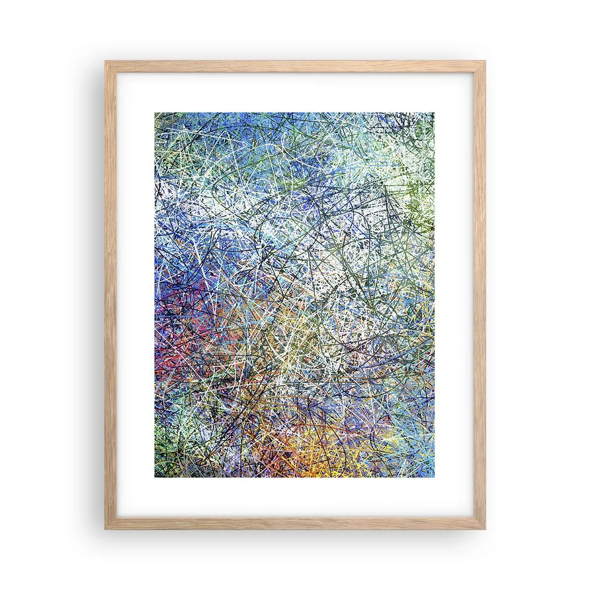 Een poster in een licht eiken lijst - Het is niet zo eenvoudig - 40x50 cm
