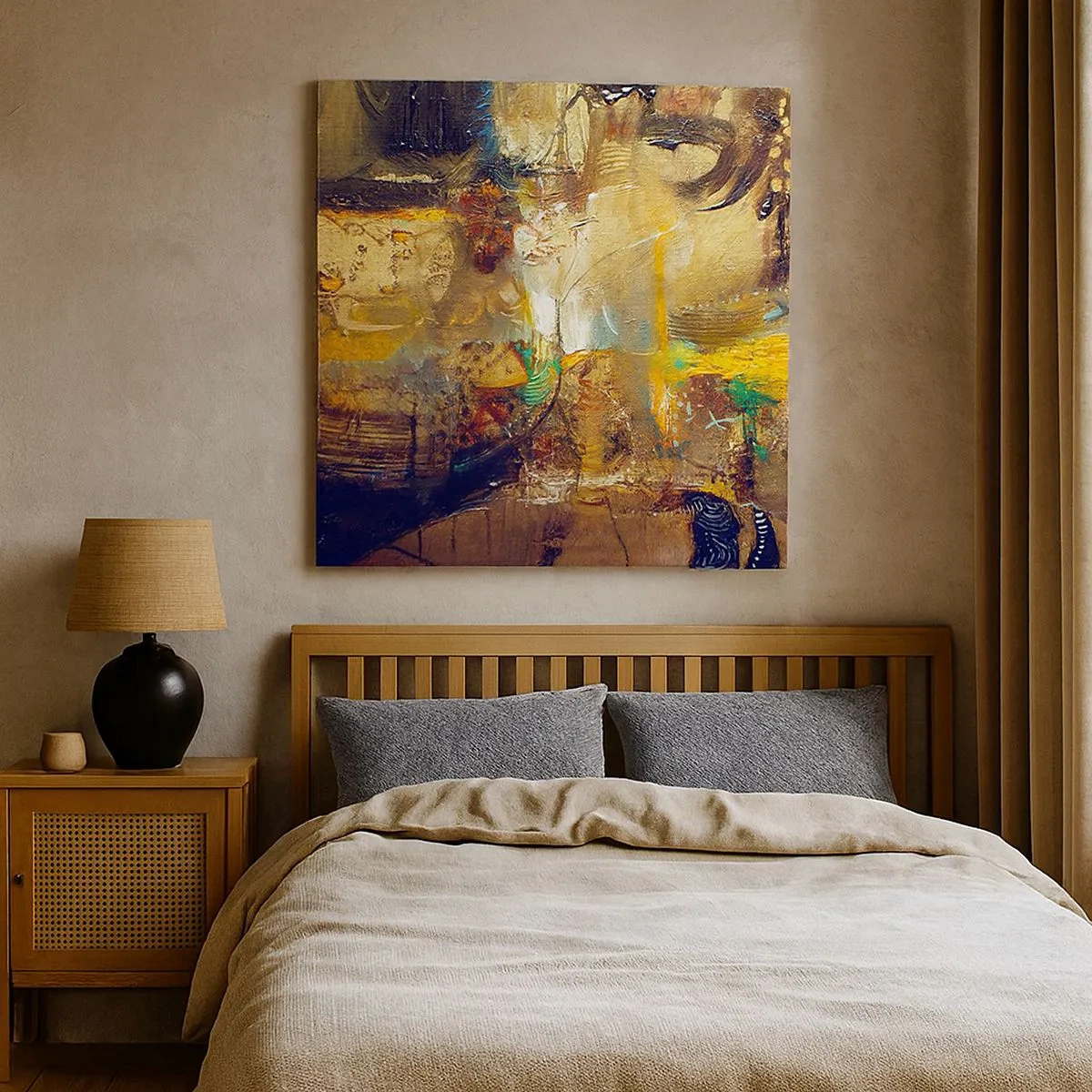 Schilderen op canvas - Koud, warmer, heet - 30x30 cm