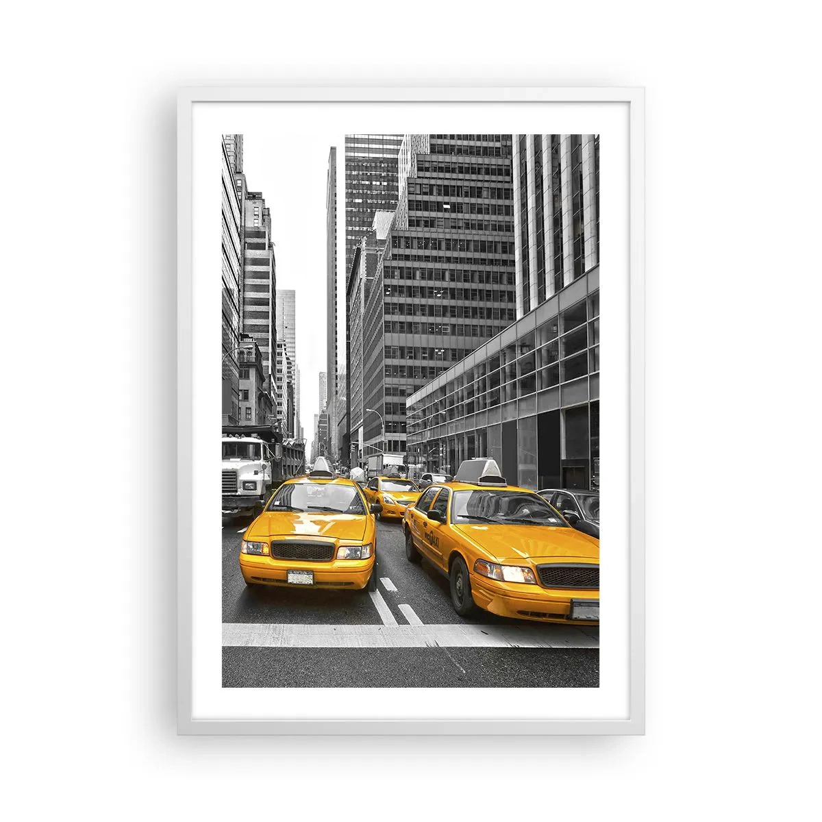 Poster in een witte lijst - Wij geven de stad de kleuren - 50x70 cm