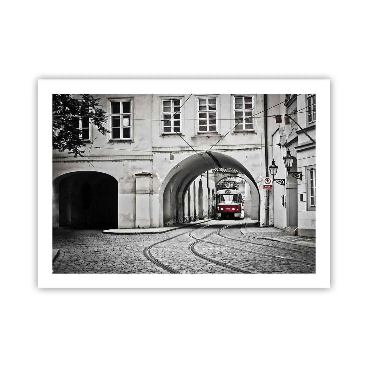 Poster - Door het doolhof van de stad - 70x50 cm