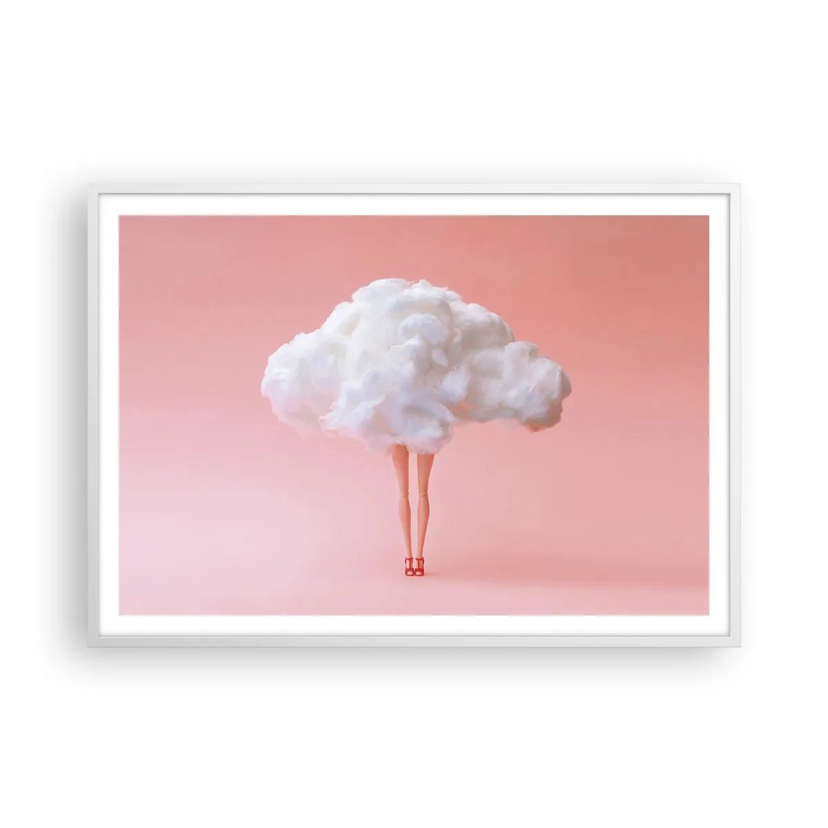 Poster in een witte lijst - Zoete belofte - 100x70 cm