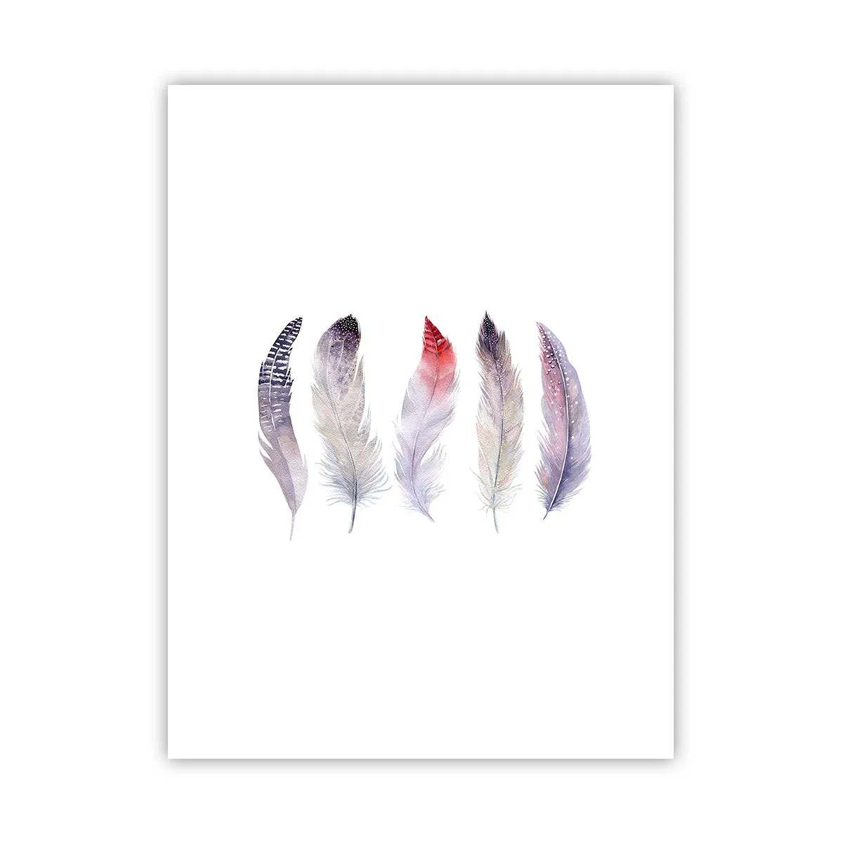 Poster - Delicaat als veelkleurige mist - 30x40 cm