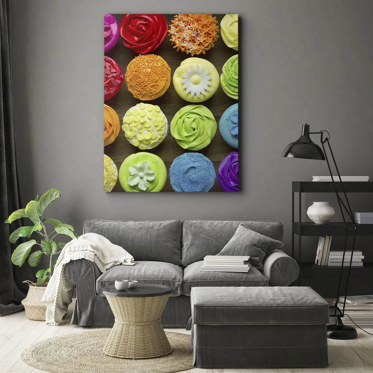 Schilderen op canvas - Elk anders - allemaal lekker  - 50x70 cm