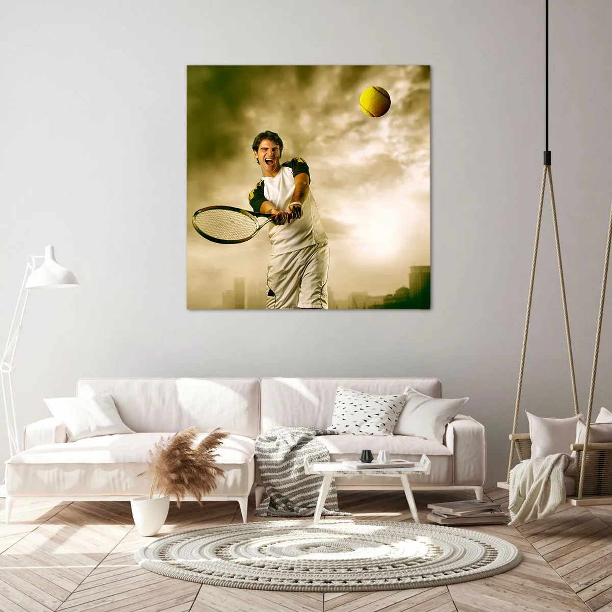 Schilderen op canvas - Energie en vreugde - 70x70 cm