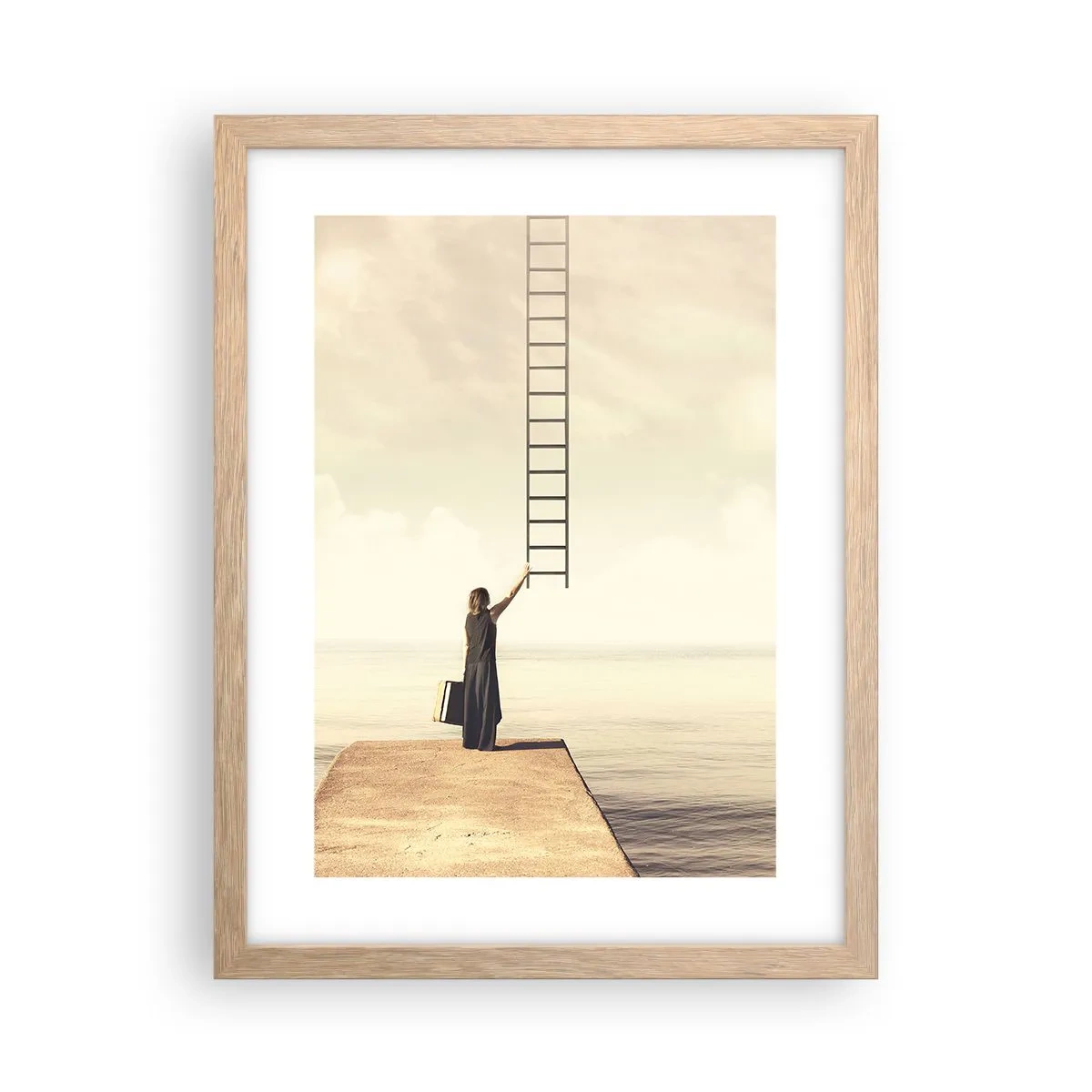 Een poster in een licht eiken lijst - Een magische reis - 30x40 cm