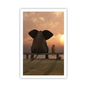 Poster - Het is goed om samen stil te zijn - 61x91 cm