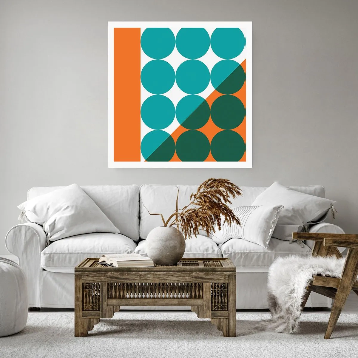 Poster - Omhoog en diagonaal - 40x40 cm