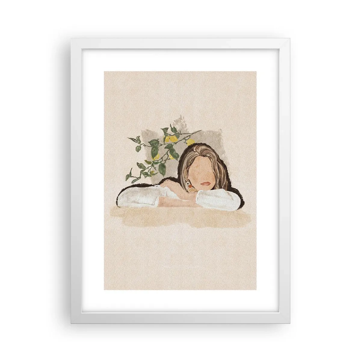 Poster in een witte lijst - Zuidelijke schoonheid - 30x40 cm