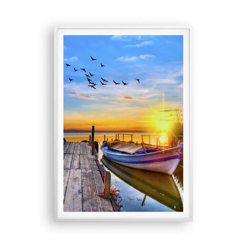 Poster in een witte lijst - Ik zie je morgen - 70x100 cm