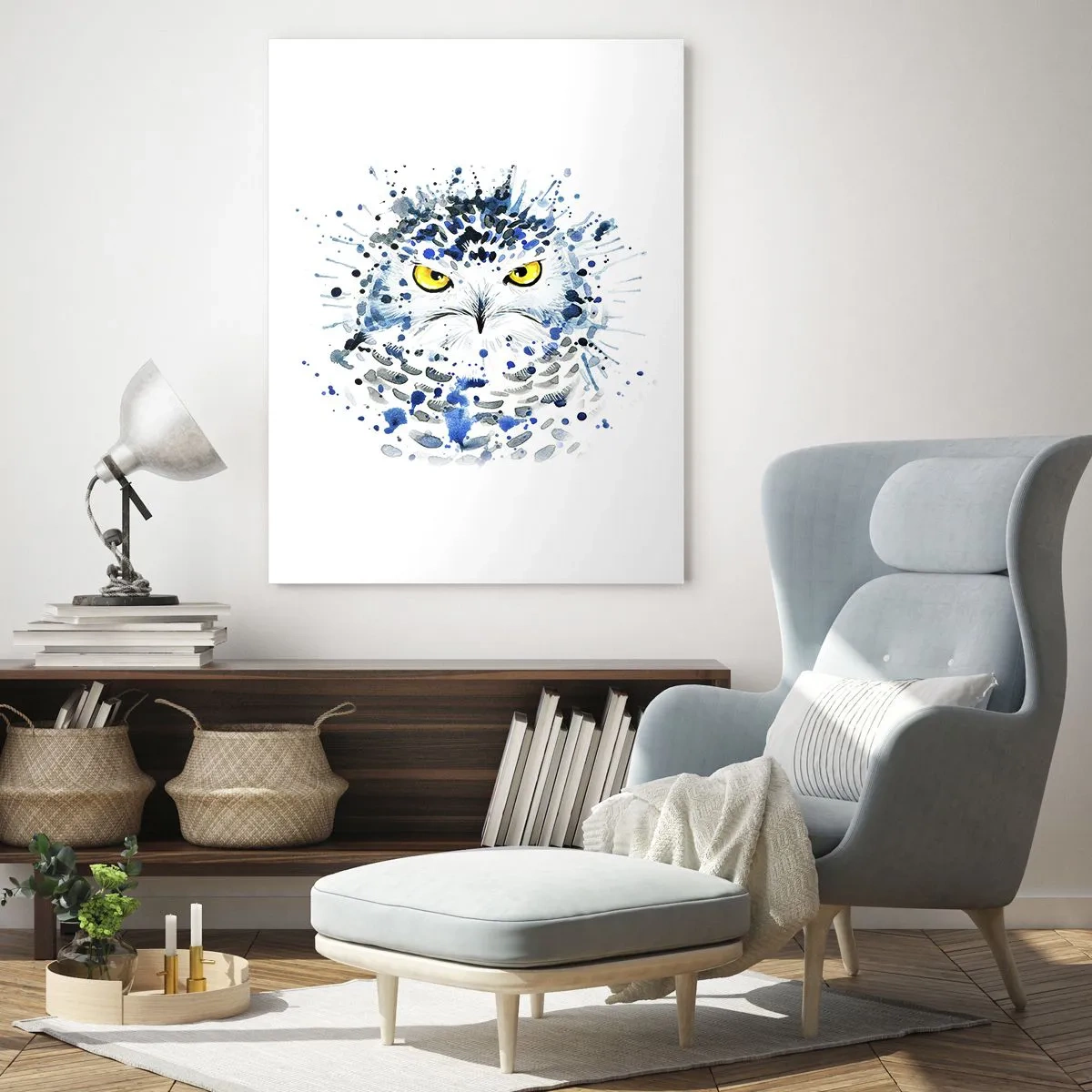 Schilderen op glas - Recht in de ogen - 50x70 cm