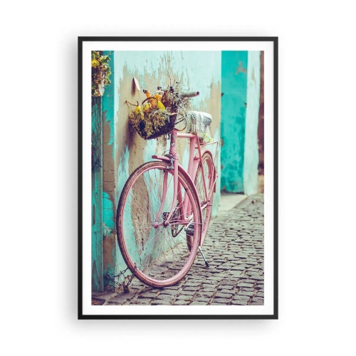 Poster in een zwarte lijst - Ben zo terug - 70x100 cm