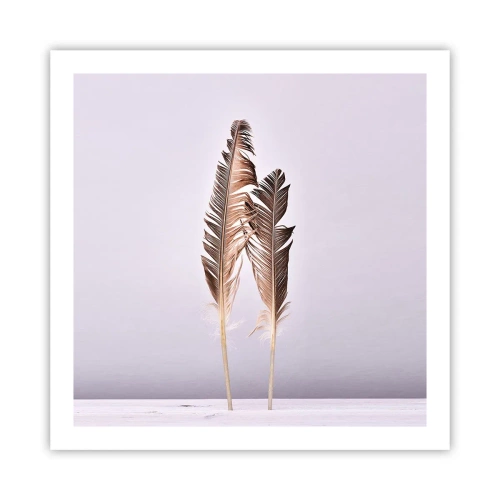 Poster - Tegen het niets - 60x60 cm