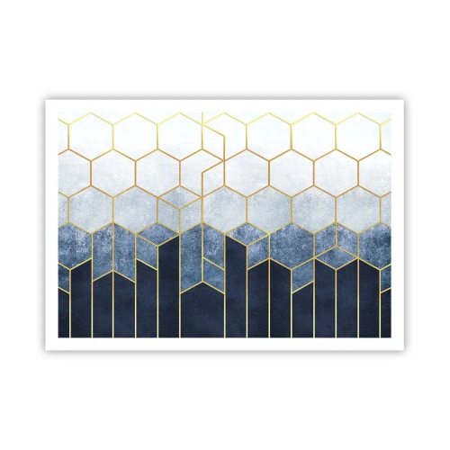 Poster - Compositie in een gesyncopeerd ritme - 100x70 cm
