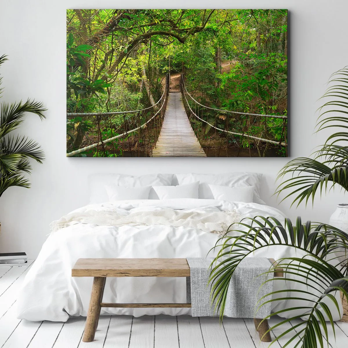 Schilderen op canvas - Want er staat een klimplant in de tuin - 120x80 cm